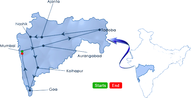 Maharashtra Splendor Route Map